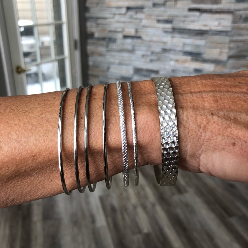 Silver bracelets!